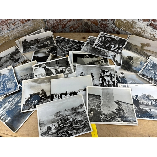 48 - Collection of 50, Official War Office Photographs Depicting British Troops & Battlefield Pictures, T... 