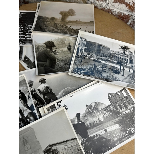 48 - Collection of 50, Official War Office Photographs Depicting British Troops & Battlefield Pictures, T... 