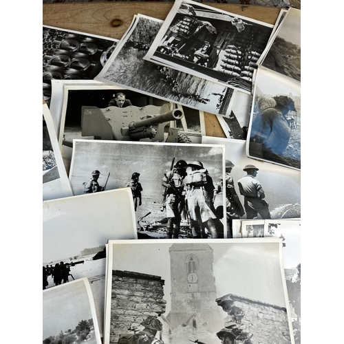 48 - Collection of 50, Official War Office Photographs Depicting British Troops & Battlefield Pictures, T... 