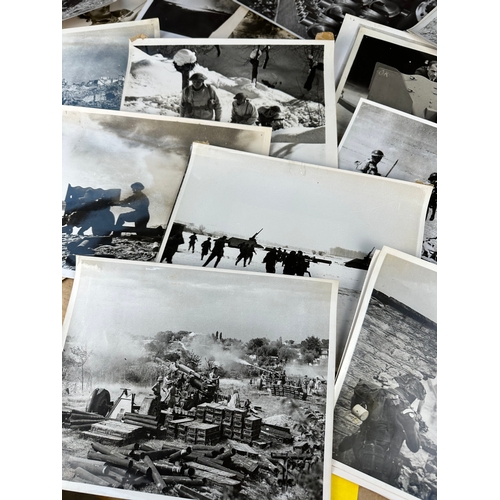 48 - Collection of 50, Official War Office Photographs Depicting British Troops & Battlefield Pictures, T... 