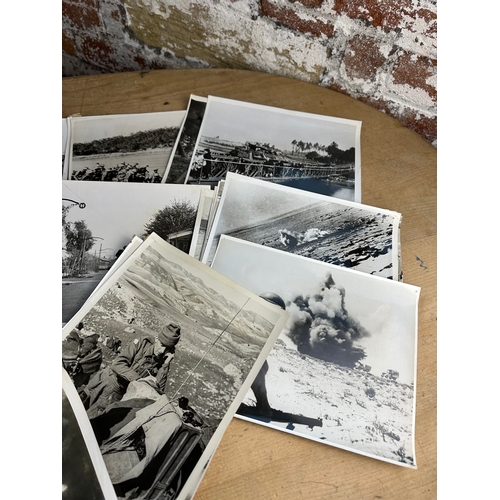 50 - Collection of 50, Official War Office Photographs Depicting British Troops & Battlefield Pictures, T... 