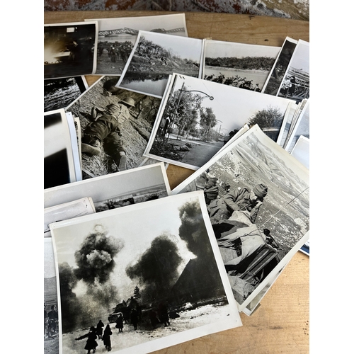 50 - Collection of 50, Official War Office Photographs Depicting British Troops & Battlefield Pictures, T... 