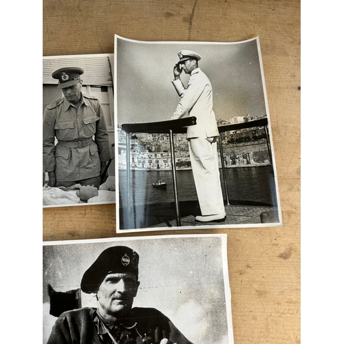 51 - 5 Official War Office Photographs Depicting The King & General Montgomery, Taken Over & During WWII.... 