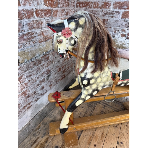 85 - Collinson of Liverpool Dapple Rocking Horse, 136cm long (Base) 118cm Tall (Floor to top of head)