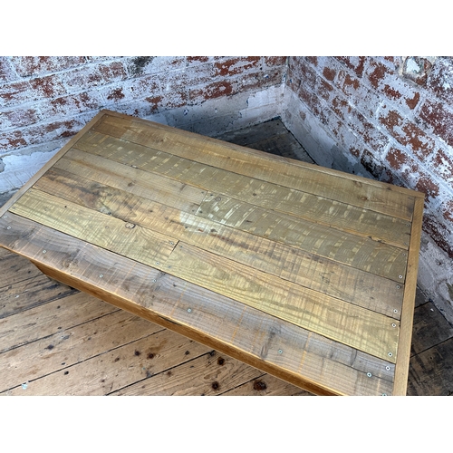 408 - Scratch Built Coffee Table Trunk with CHUBB Plaque