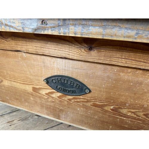 408 - Scratch Built Coffee Table Trunk with CHUBB Plaque