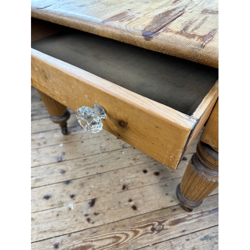 409 - Victorian Pine Farmhouse Table