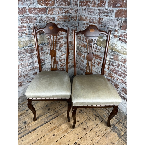 414 - Pair of Inlaid Chairs