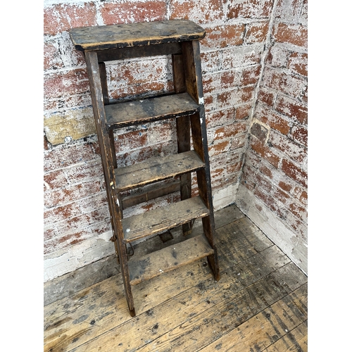 427 - Vintage Wooden Step Ladders