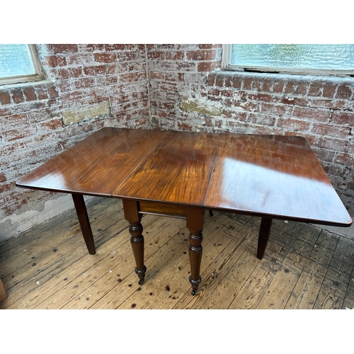 432 - Victorian Mahogany Drop Leaf Table