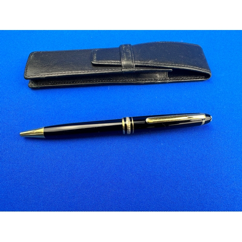 34A - Mont Blanc Meisterstuck Pen & Quality Pen Case