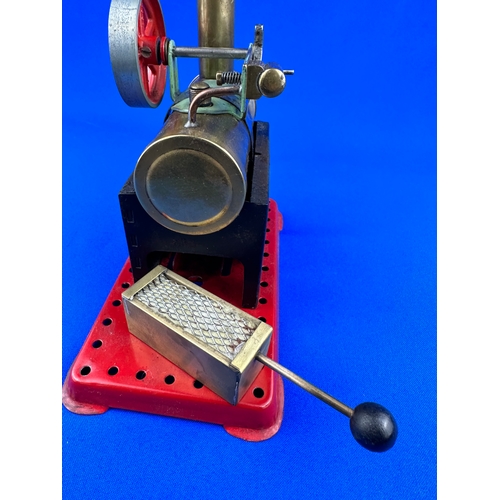 70 - Mamod Minor 2 Live Steam Engine. Working Order with Replacement Brass Burner.