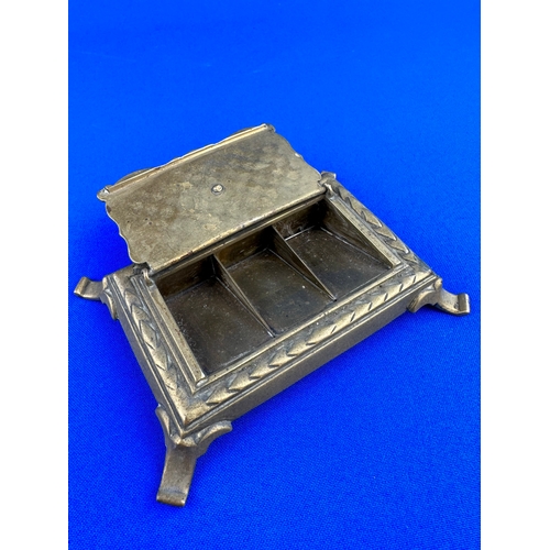 147 - Brass Desk Stamp Holder