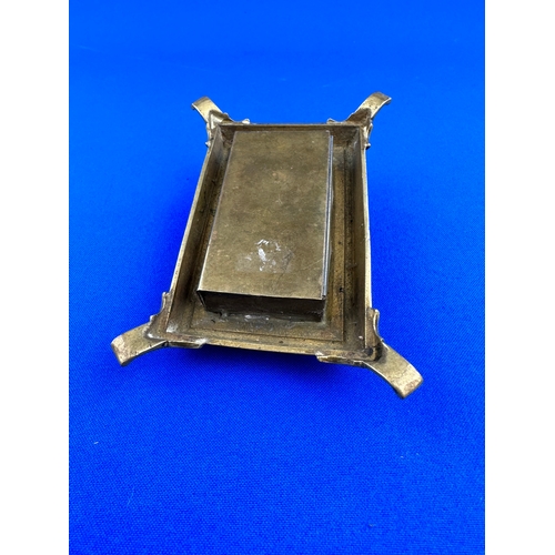 147 - Brass Desk Stamp Holder