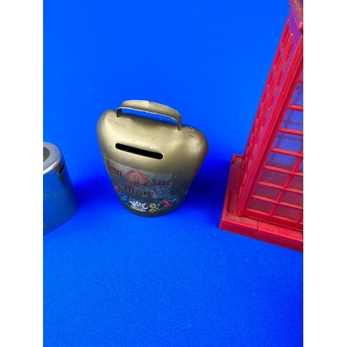 98 - Four Collectable Money Boxes including Halifax Building Society