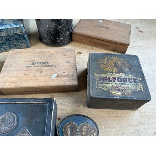 114 - Group of Vintage Tins & Boxes