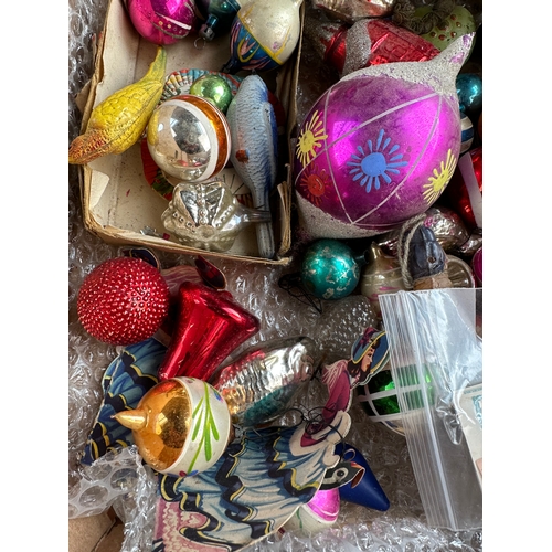 115 - Vintage Glass Christmas Tree Decorations