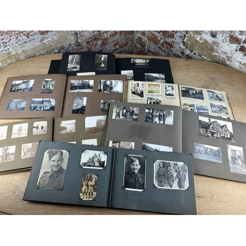 165 - Six Antique & Later Photograph Albums Containing Pictures from 1908 - 19590's including WWII