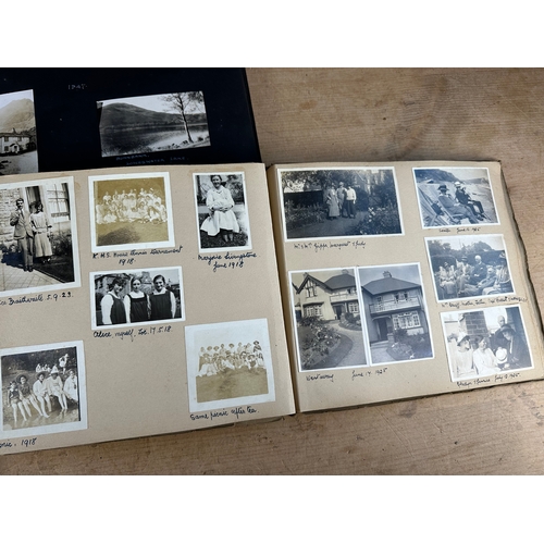 165 - Six Antique & Later Photograph Albums Containing Pictures from 1908 - 19590's including WWII