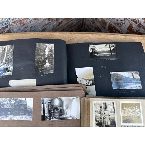 165 - Six Antique & Later Photograph Albums Containing Pictures from 1908 - 19590's including WWII