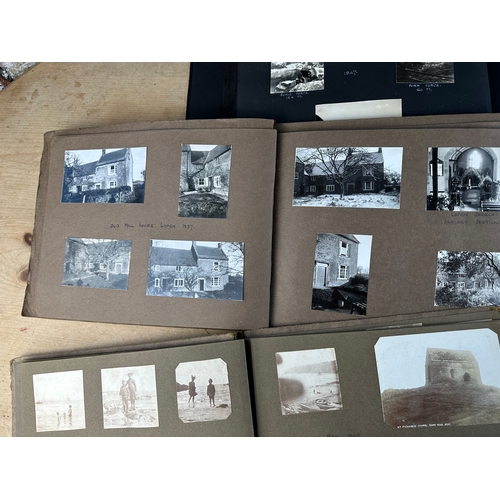 165 - Six Antique & Later Photograph Albums Containing Pictures from 1908 - 19590's including WWII