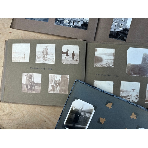 165 - Six Antique & Later Photograph Albums Containing Pictures from 1908 - 19590's including WWII