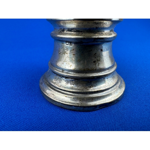 28 - Hallmarked Silver Hat Pin Stand Birmingham 1910