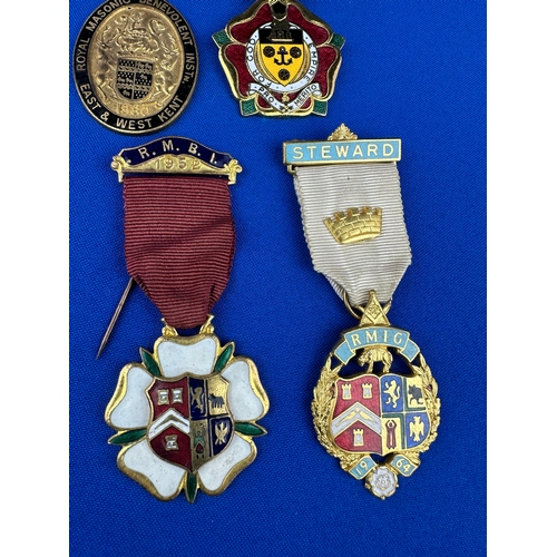 55 - Group of Four Masonic Medals