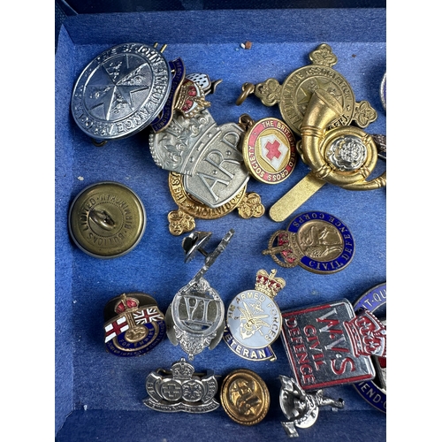 225 - Vintage & Collectable Badges to include Military & Red Cross