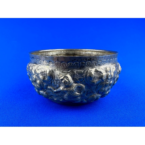 229 - Indian White Metal Bowl