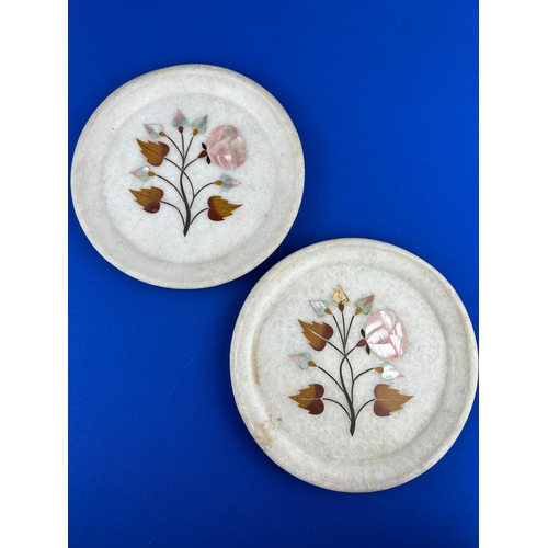 232 - Pair of Pietra Dura Plates