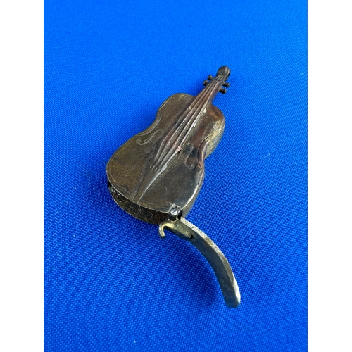 238 - Brass Violin Vesta Case