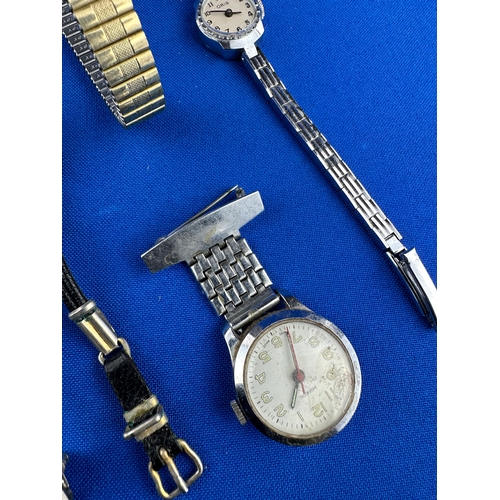 63 - Vintage Ladies Watches including Oris & Nurses Ingersoll Watch