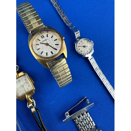 63 - Vintage Ladies Watches including Oris & Nurses Ingersoll Watch