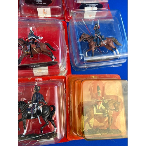 284 - 15 Mounted Del Prado Figures