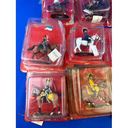 284 - 15 Mounted Del Prado Figures