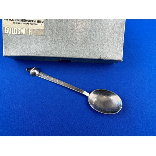 14 - Joyce Himsworth Coronation Silver Spoon - Handmade 24.52g Rare Design