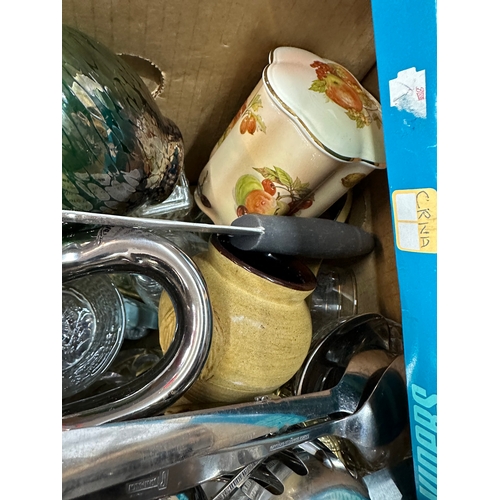 462 - Box of Mixed Collectables & Flatware