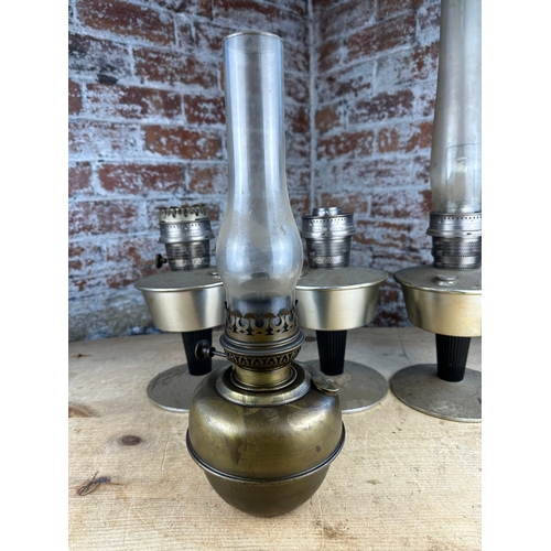 485 - Four Vintage Oil Lamps