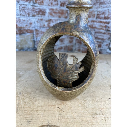 267 - Signed Studio Pottery Candle Holder