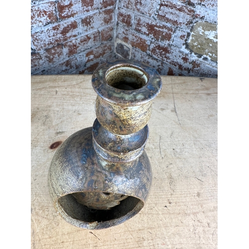 267 - Signed Studio Pottery Candle Holder