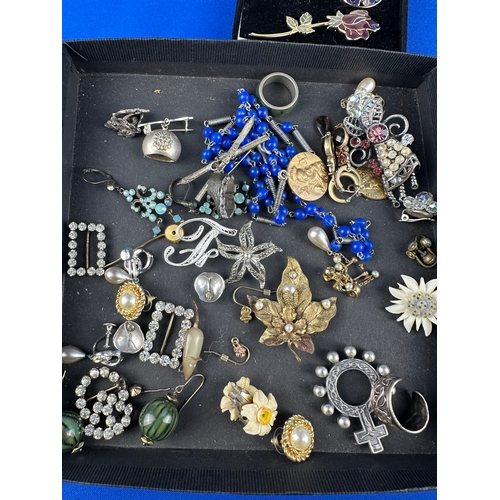 79 - Small Tray of Brooches, Earrings etc.