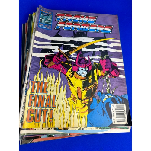 177 - Quantity of Marvel Transformers Comics from Issue 245 - 332 including Last Ever Issue 332, Issue 295... 