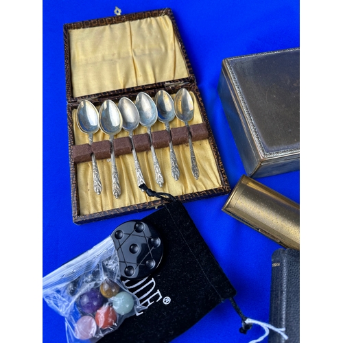 168 - Box of Collectables & Flatware