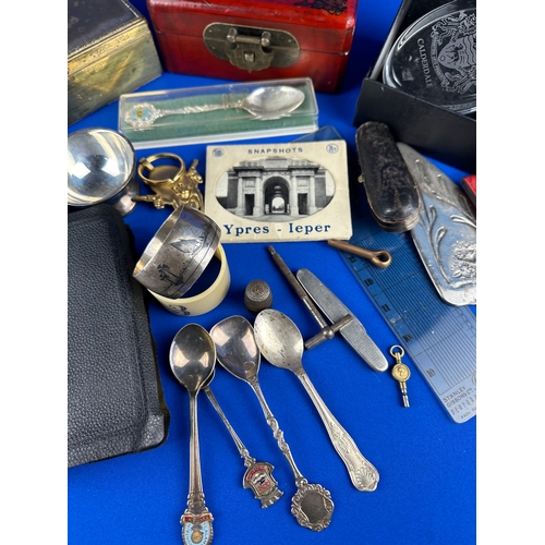 168 - Box of Collectables & Flatware