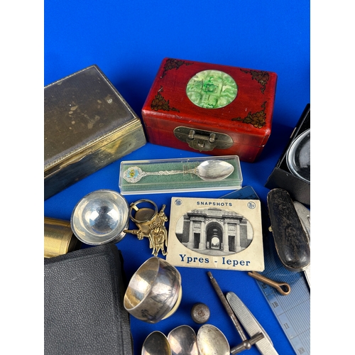 168 - Box of Collectables & Flatware