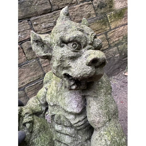 351 - Cast Concrete Gargoyle