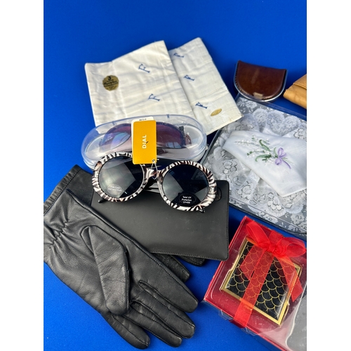 452 - Ladies Gloves, Sunglasses, Wallets & Handkerchiefs