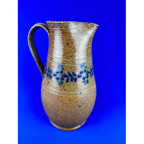 246 - Large Brit Stone Hand Painted Jug