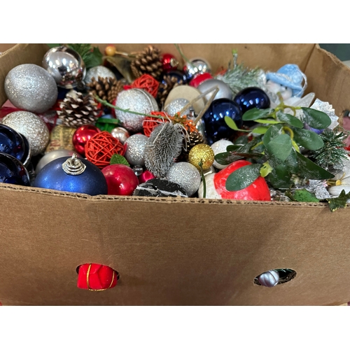 468 - Box of Christmas Decorations